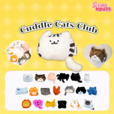 SpringHouse "Cuddle Cats Club: Purrfect Magnetic Pals Series" blind box series official poster, showcasing the complete character lineup.
