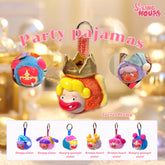 SpringHouse "Ugly-Cute Family: Pajama Party Plush" blind box series official poster, showcasing the complete character lineup.