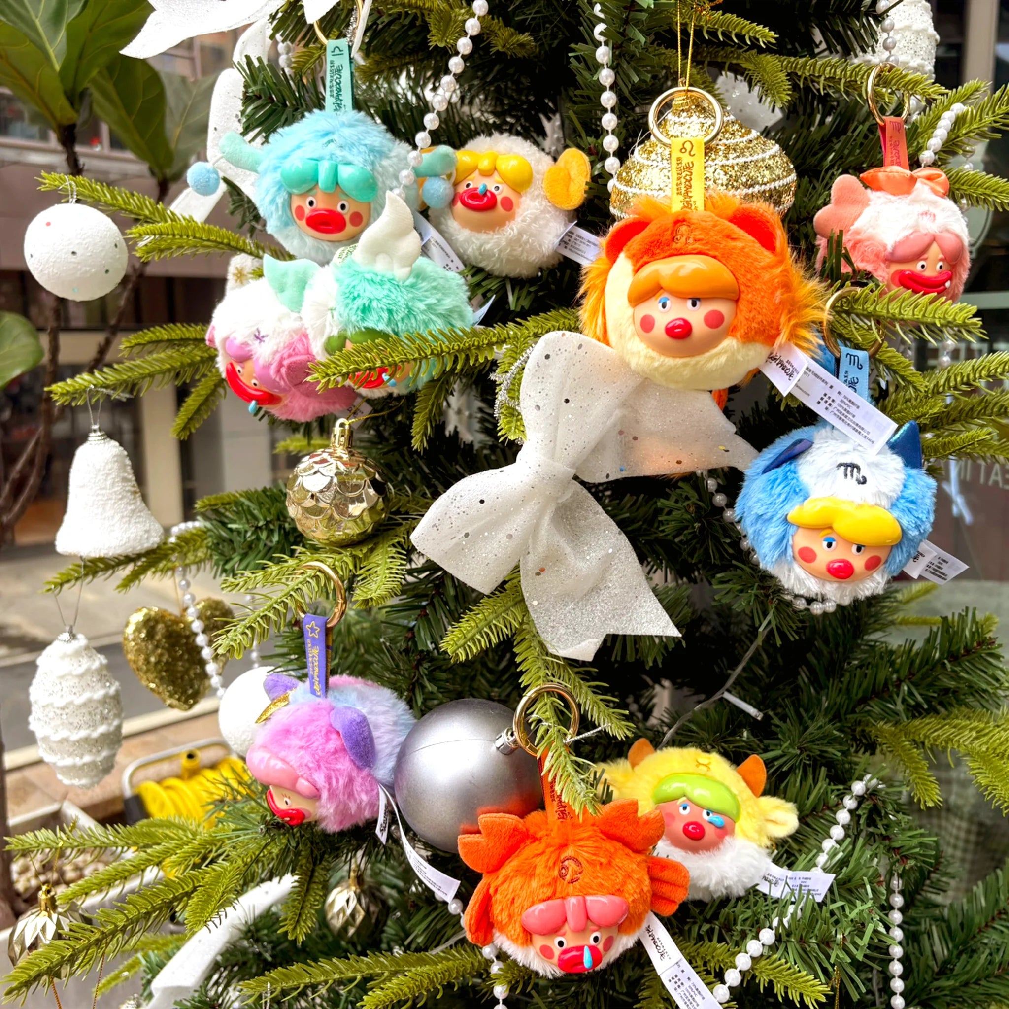 SpringHouse "Ugly-Cute Family Plush：Wave 2- Zodiac Chaos" series art toy figures in a lifestyle display scene: 2