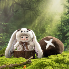 [400% Size] Nommi Plush Blind Box – Mushroom Hat Series Collectible Soft Toy, Giant Mystery Figure, Cute Stuffed Doll Gift for Fans & Display Decor