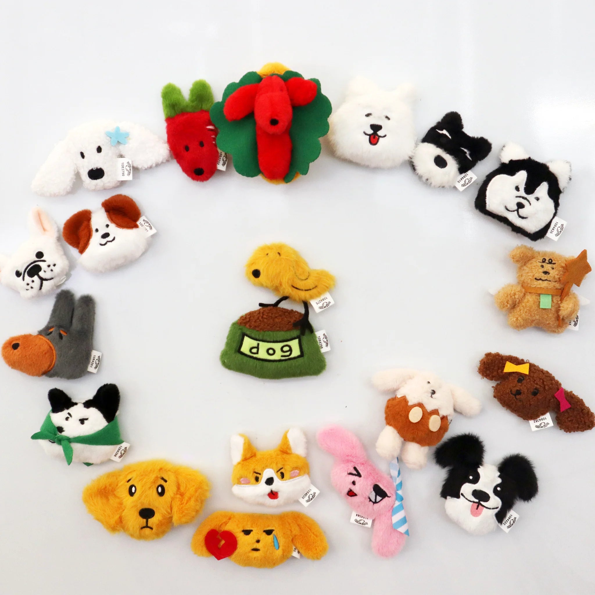 SpringHouse "Dog Kingdom: Pawsome Fridge Friends Plush Series" series art toy figures in a lifestyle display scene: 2
