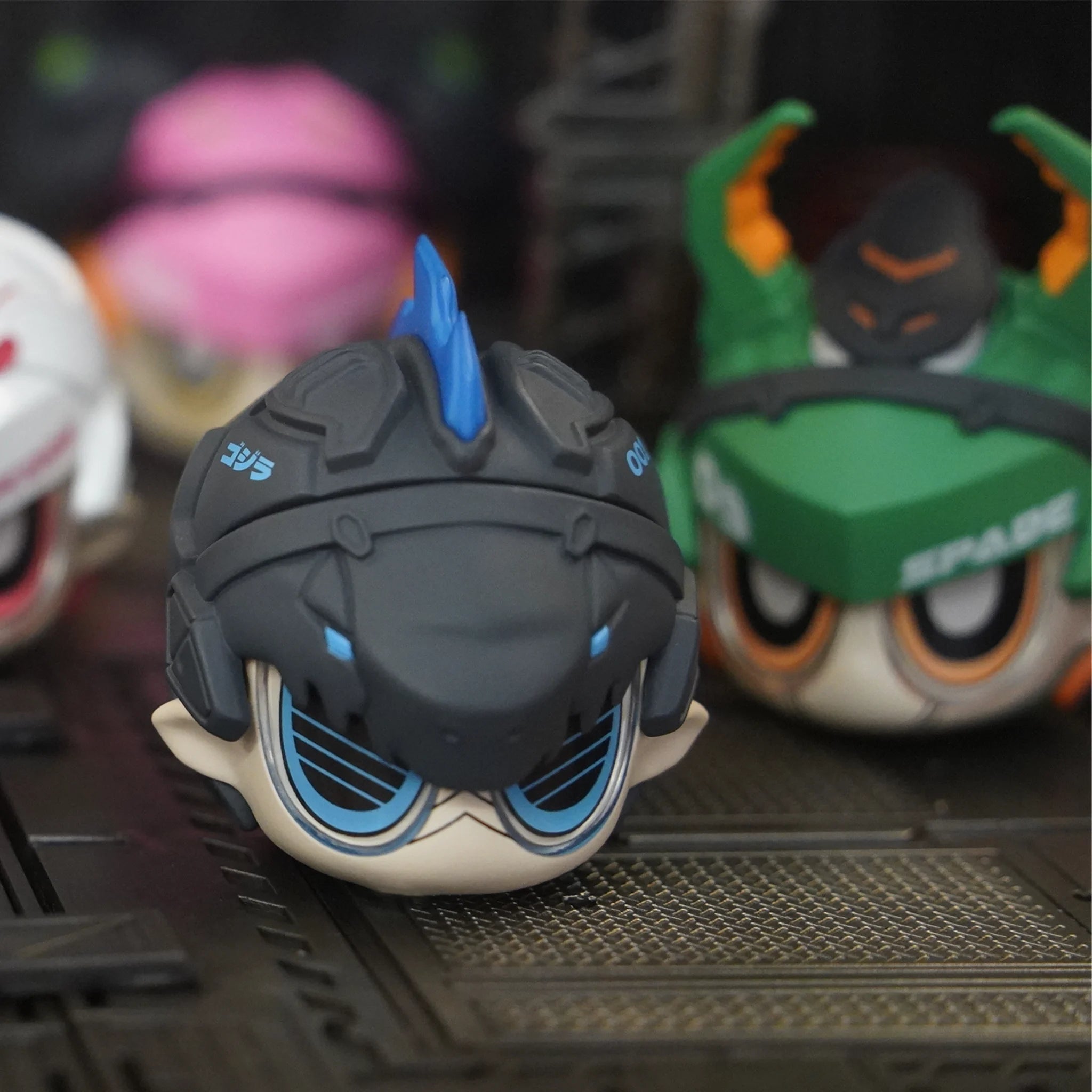 SpringHouse "BlastBrawlers: Tactical Blast Brigade Series" series -  art toy figure - front view.