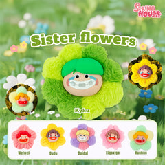 SpringHouse "Ugly-Cute Family Keychains: Dynamic Duo" blind box series official poster, showcasing the complete character lineup.