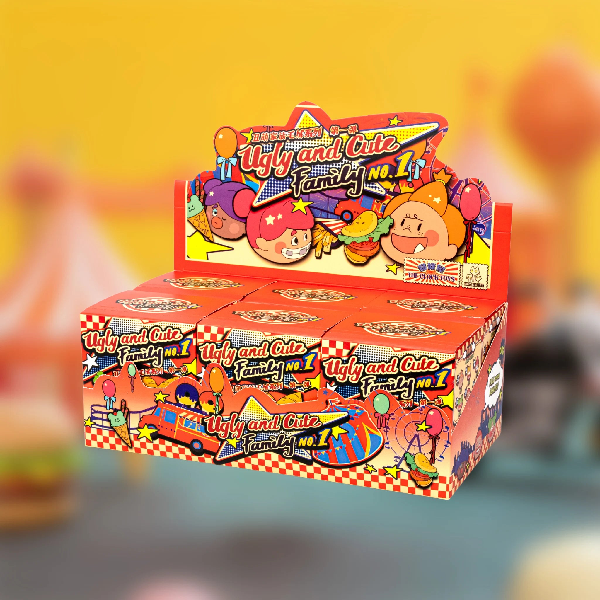 Full retail display case for the SpringHouse "Ugly-Cute Family: Wave 1 - Oddball Origins" series, containing multiple blind boxes.