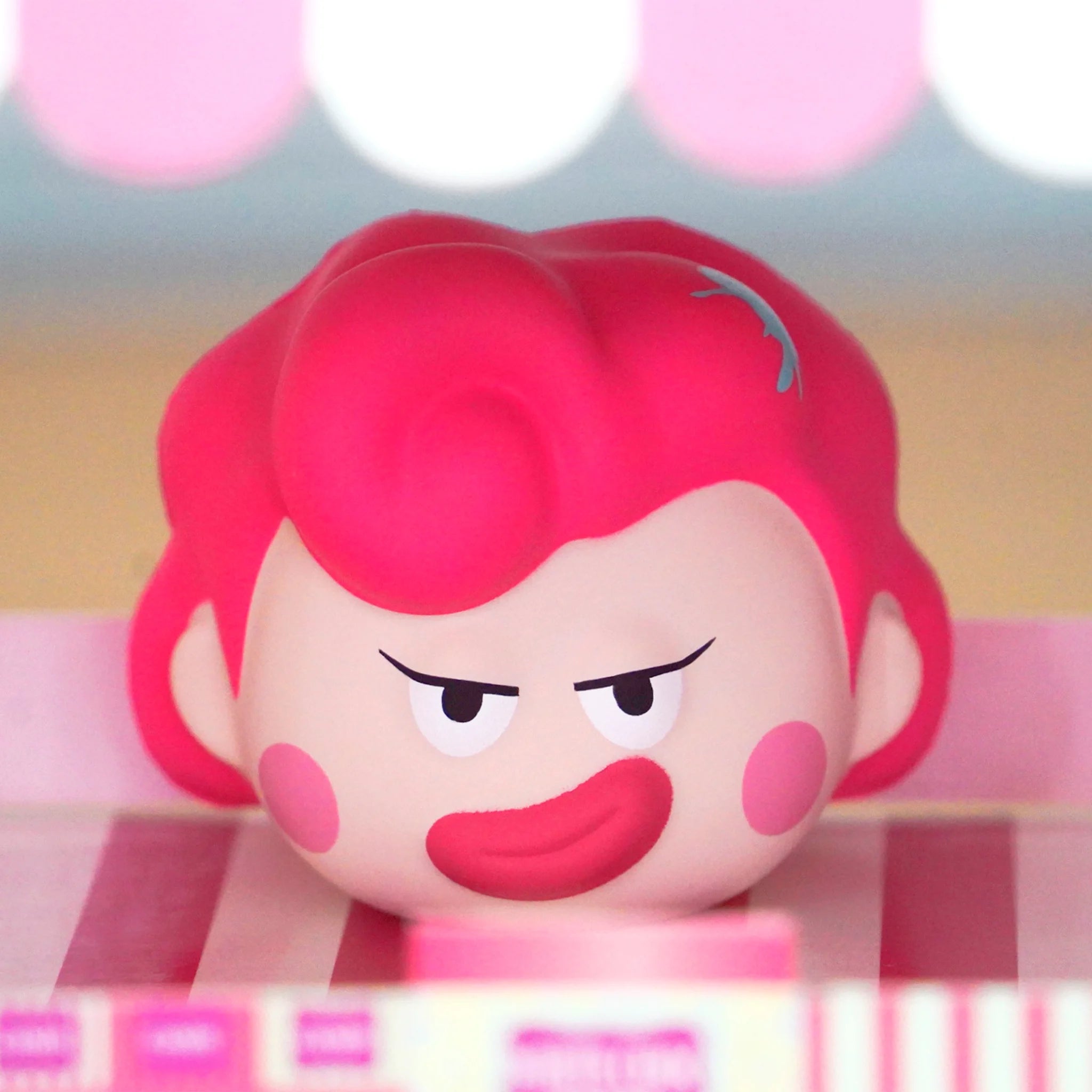 SpringHouse "Ugly-Cute Family: Doodle Duel (Squeezable Edition)" series art toy figures in a lifestyle display scene: 2