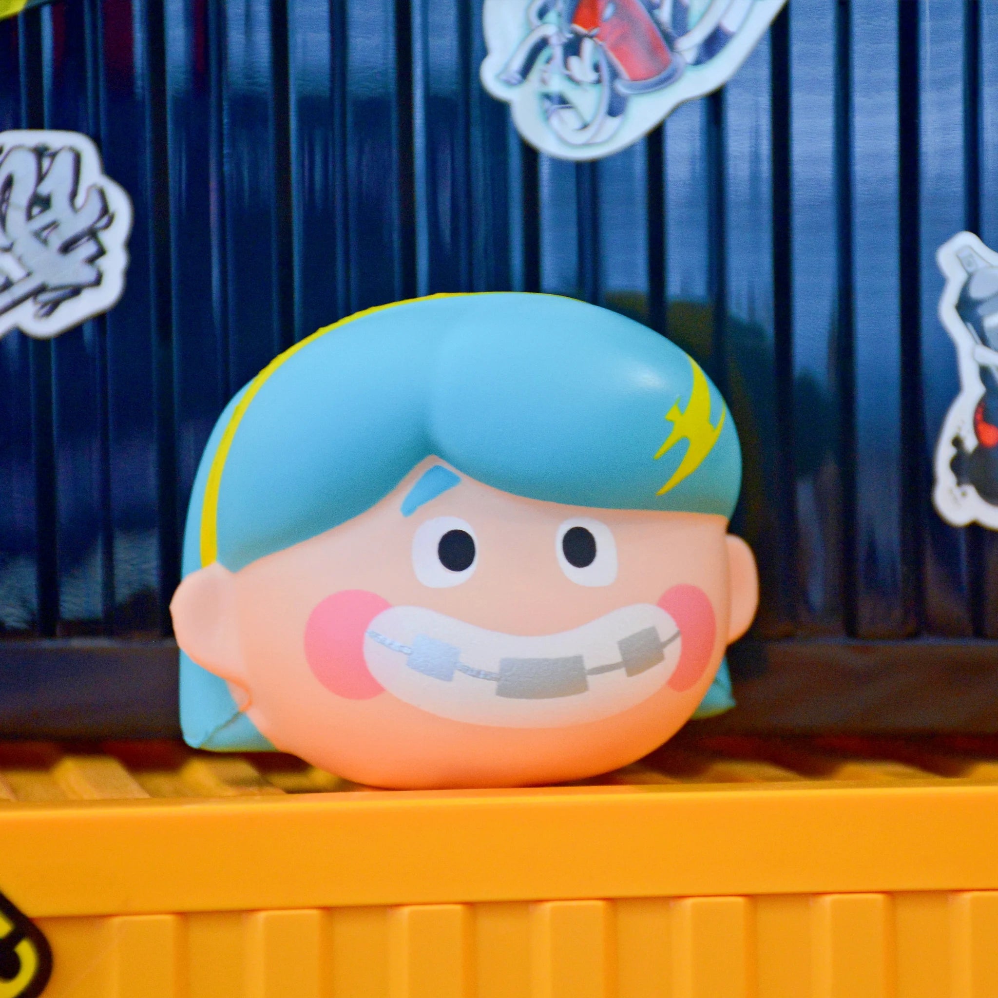 SpringHouse "Ugly-Cute Family: Doodle Duel (Squeezable Edition)" series art toy figures in a lifestyle display scene: 1